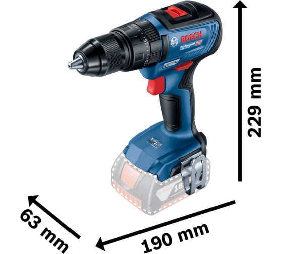 Аккумуляторная ударная дрель-шуруповерт Bosch GSB 18V-50 06019H5106