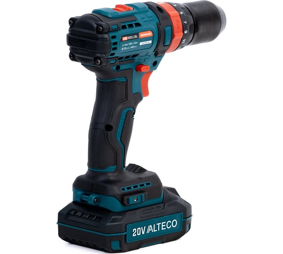 Аккумуляторная ударная бесщеточная дрель-шуруповерт ALTECO CID 1813 Li BL 42778