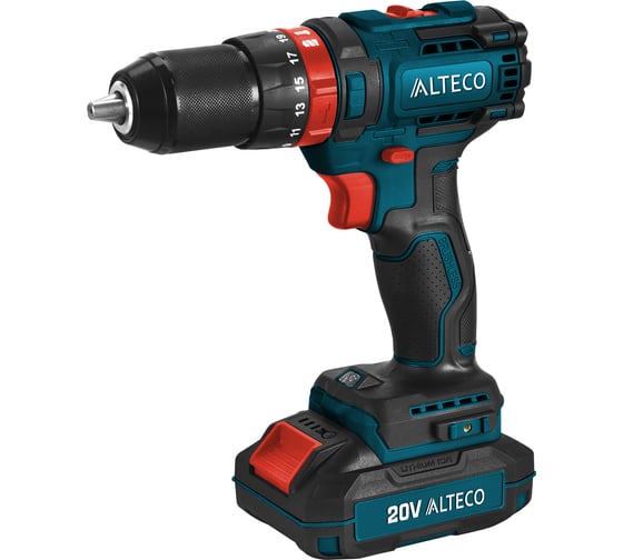 Аккумуляторная ударная бесщеточная дрель-шуруповерт ALTECO CID 1813 Li BL 42778 1