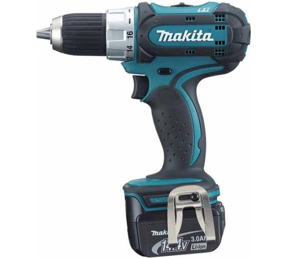 Аккумуляторная дрель-шуруповерт Makita LXT BDF 442 RFE 1