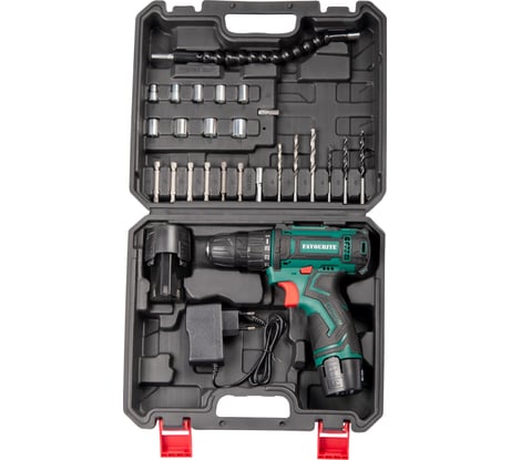 Акк. дрель-шуруповёрт FAVOURITE DC 1202 PROMO SET 12В, 2Ач, 22Нм Li-ion набор 101121202