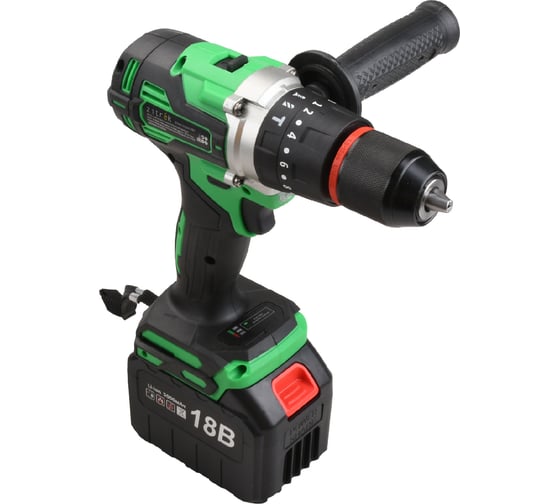Аккумуляторная ударная дрель-шуруповерт Zitrek Green Impact 18V (18В, Li-ion 2x5.0Ач) 063-4046
