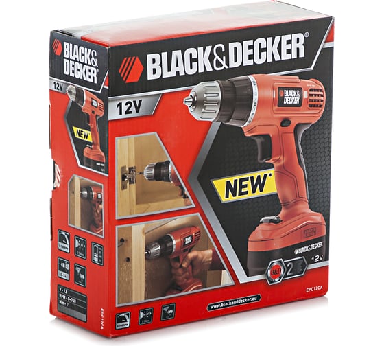 Аккумуляторная дрель-шуруповерт Black+Decker EPC 12 CA