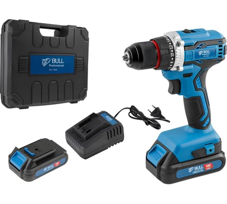 Аккумуляторная дрель-шуруповерт BULL SR 1803 0329105