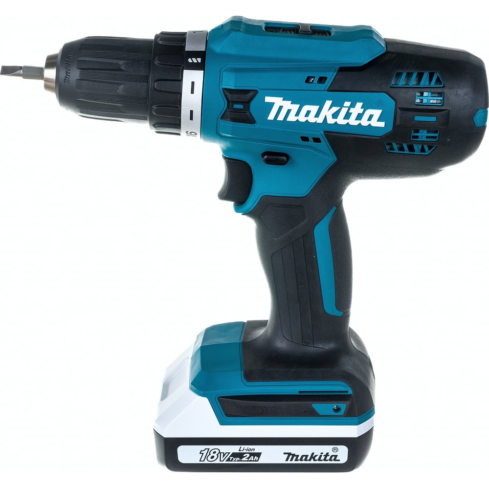 Makita DF488DWAE Taladro atornillador Baterías 18V 2x2,0Ah Li-ion