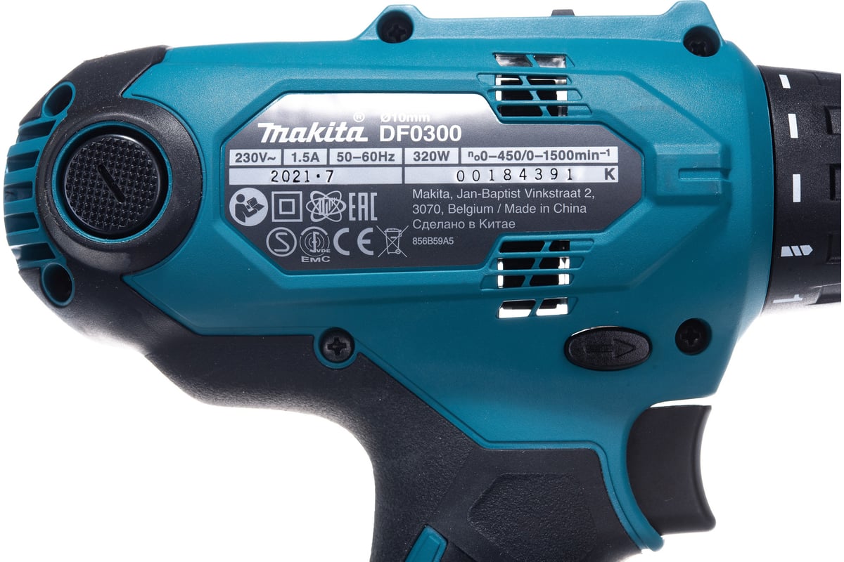 Дрель-шуруповерт Makita DF0300 + набор бит D-65028 10 шт. DF0300X3 ...