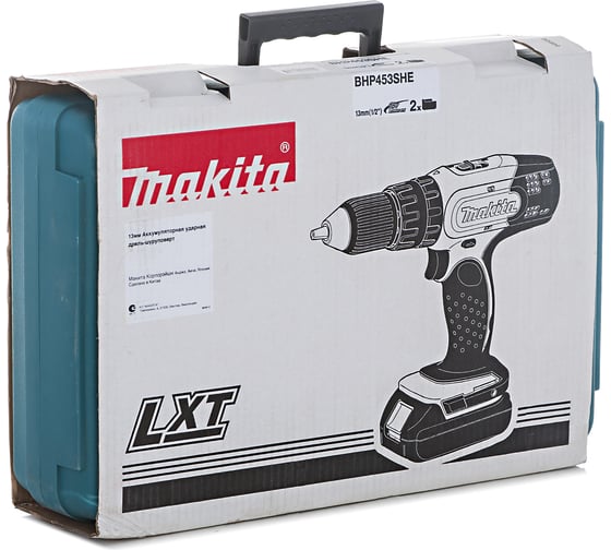 Аккумуляторная ударная дрель-шуруповерт Makita BHP453SHE