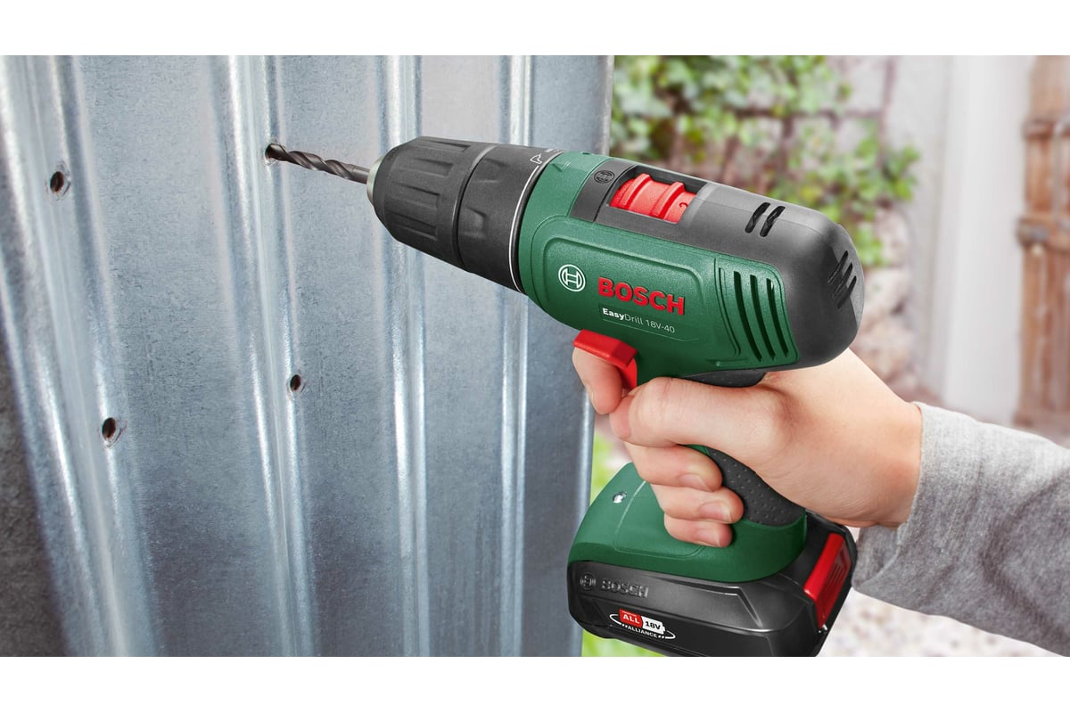 Аккумуляторная дрель-шуруповерт Bosch EasyDrill 18V-40 SOLO 06039D8000 ...
