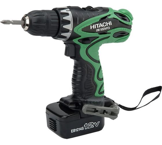 Аккумуляторная дрель-шуруповерт Hitachi DS12DVF3-TB