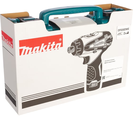 Аккумуляторный шуруповерт Makita DF 030 DWE