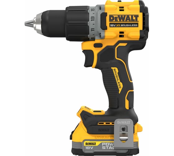 Бесщеточная дрель-шуруповерт DEWALT 2 скорости, 1 АКБ 18 В XR Li-Ion DCD800E1T-QW