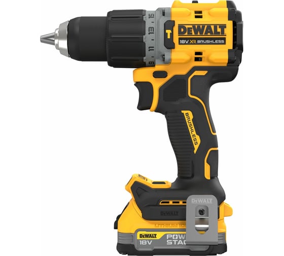 Ударная бесщеточная дрель-шуруповерт DEWALT 2 скорости, 2 АКБ 18 В XR Li-Ion DCD805E2T-QW