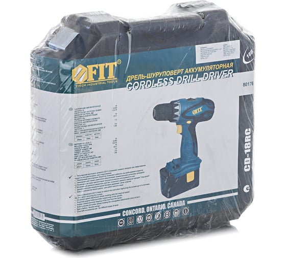 Аккумуляторная дрель-шуруповерт FIT CD-18RC 80176