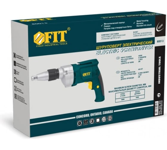Электрический шуруповерт FIT ES-450 80013
