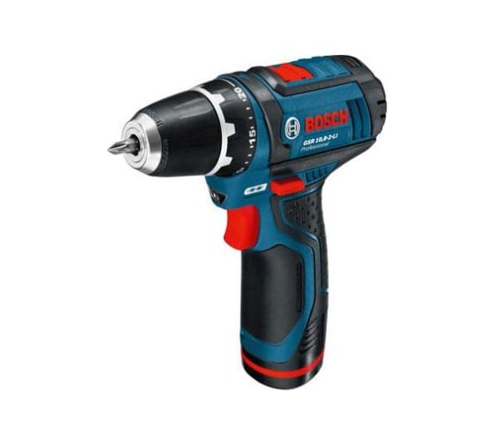 Аккумуляторный шуруповерт Bosch GSR 10.8-2-Li Professional + оснастка 0.601.868.104