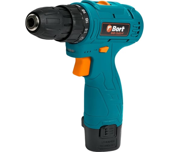Аккумуляторная дрель-шуруповерт BORT BAB-12x2Li-P 1x1,5 Ah 93414011