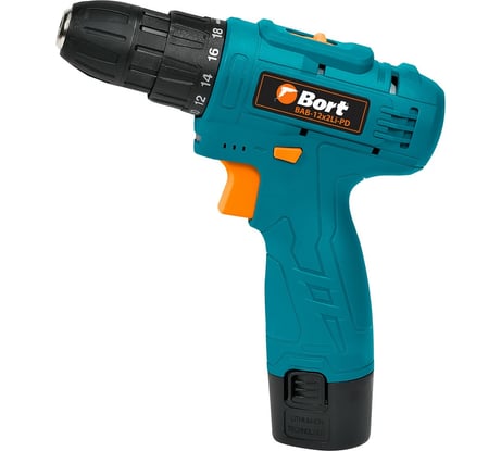Аккумуляторная дрель-шуруповерт BORT BAB-12x2Li-PD 2x1,5Ah 93414097