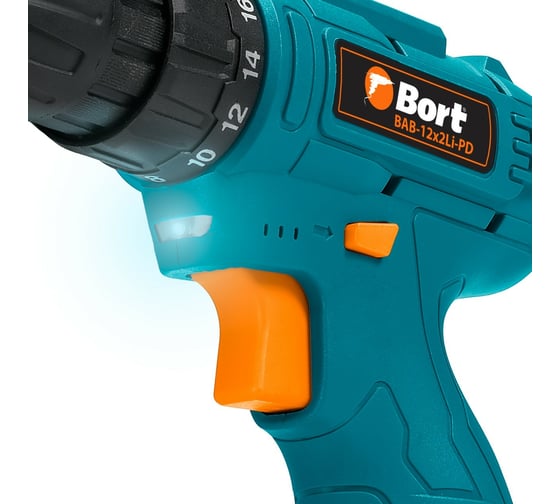 Аккумуляторная дрель-шуруповерт BORT BAB-12x2Li-PD 2x1,5Ah 93414097