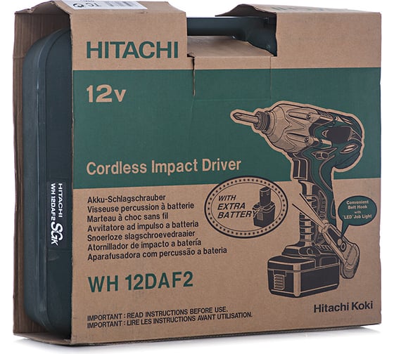 Аккумуляторный ударный шуруповерт Hitachi WH12DAF2