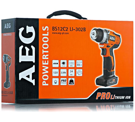 Аккумуляторная дрель-шуруповерт AEG BS 12C2 Li-302B 440446