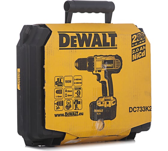 Аккумуляторная дрель-шуруповерт DEWALT DC 733 K2
