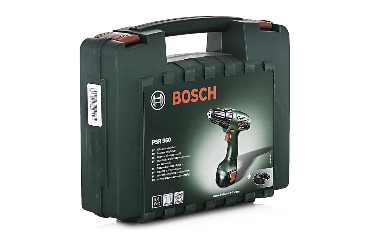 Аккумуляторная дрель-шуруповерт Bosch PSR 960 0.603.944.669 - выгодная  цена, отзывы, характеристики, фото - купить в Москве и РФ