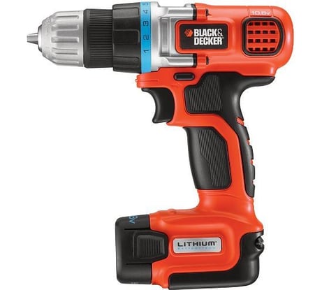 Аккумуляторная дрель-шуруповерт Black+DECKER EGBL108KB