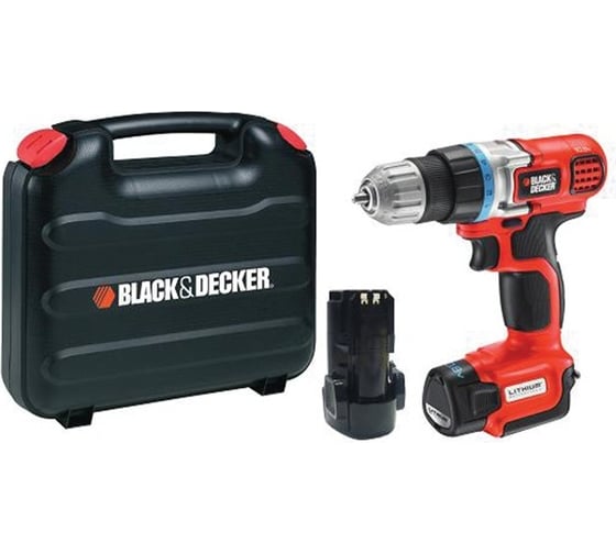 Аккумуляторная дрель-шуруповерт Black+DECKER EGBL108KB