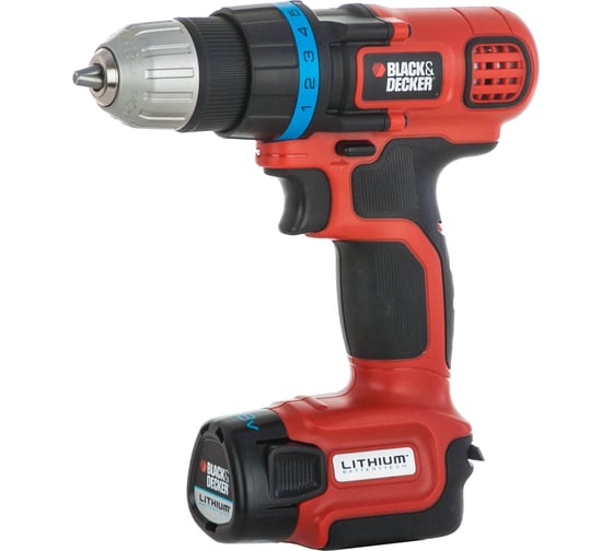 Аккумуляторная дрель-шуруповерт Black+DECKER EGBL108KB
