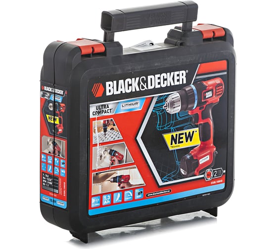 Аккумуляторная дрель-шуруповерт Black+DECKER EGBL108KB
