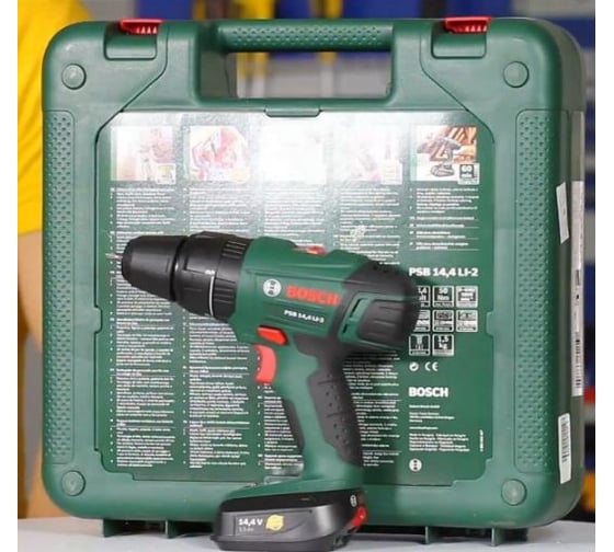 Аккумуляторная ударная дрель-шуруповерт Bosch PSB 14,4 LI-2 0.603.982.420