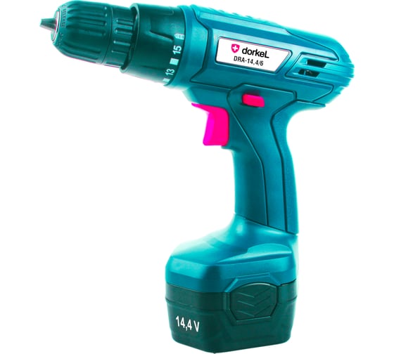 Аккумуляторная дрель-шуруповерт DORKEL DRA-14.4/6 DR-3103