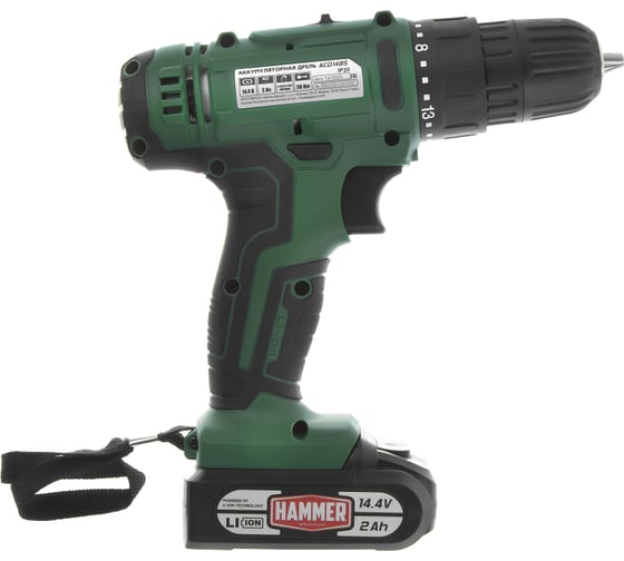 Аккумуляторная дрель Hammer ACD14BS 14.4B 14289