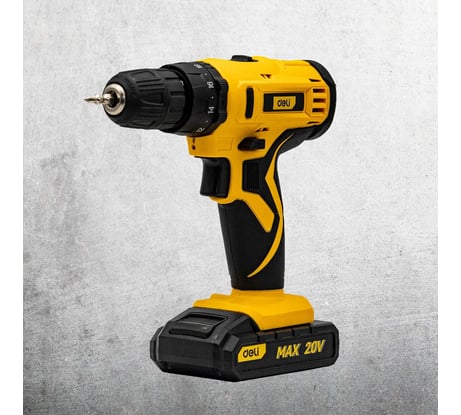 Аккумуляторная ударная дрель-шуруповерт DELI DL-CZ20-E1D2 102883