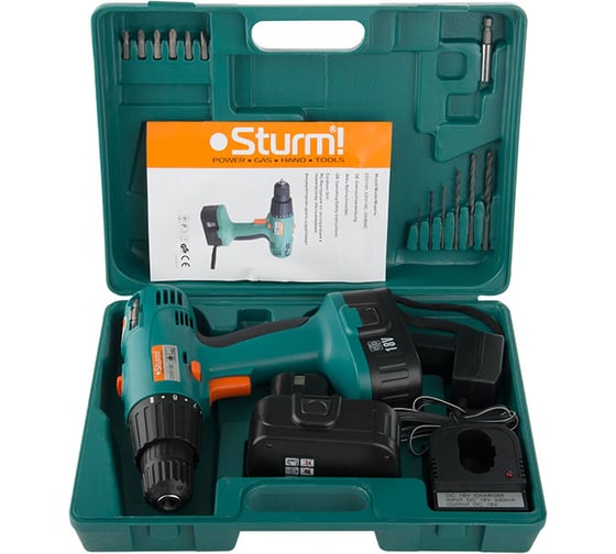 Аккумуляторная дрель-шуруповерт Sturm CD3118C