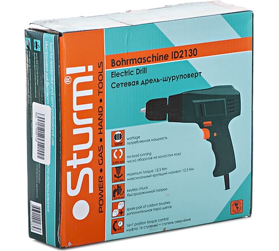 Дрель-шуруповерт Sturm ID2130