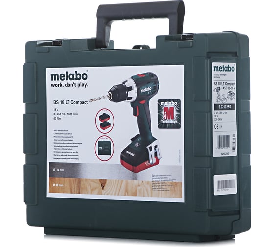 Аккумуляторная дрель-винтоверт Metabo BS 18 LT Compact 602102550