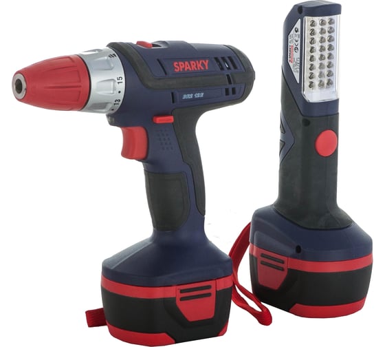 Аккумуляторная дрель-шуруповерт Sparky BR2 12E с фонарем FL 12L
