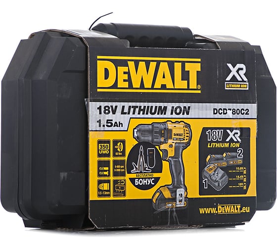 Аккумуляторная дрель-шуруповерт DEWALT DCD 780 C2P