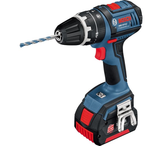 Аккумуляторная ударная дрель-шуруповерт Bosch GSB 18 V-LI 0.601.867.10F
