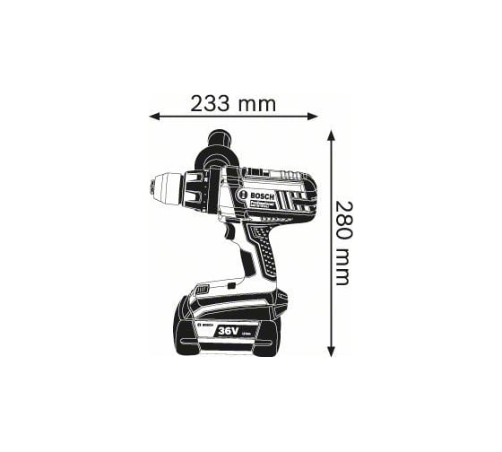 Аккумуляторная дрель-шуруповерт Bosch GSR 36 VE-2-LI 0.601.9C0.100