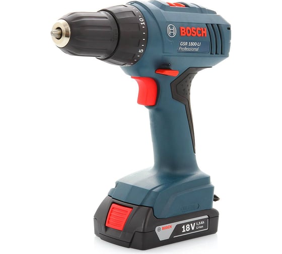 Аккумуляторная дрель-шуруповерт Bosch GSR 1800-LI Professional 0.601.9A8.305 1