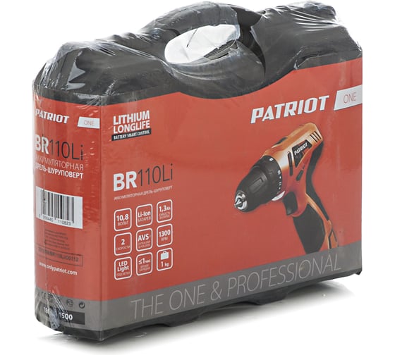 Аккумуляторная дрель-шуруповерт PATRIOT BR 110li 180201500