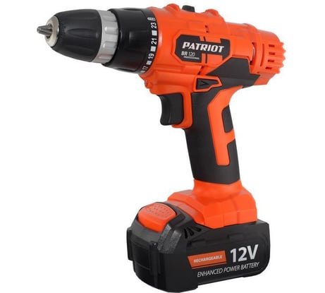 Аккумуляторная дрель-шуруповерт PATRIOT BR 120 180201400