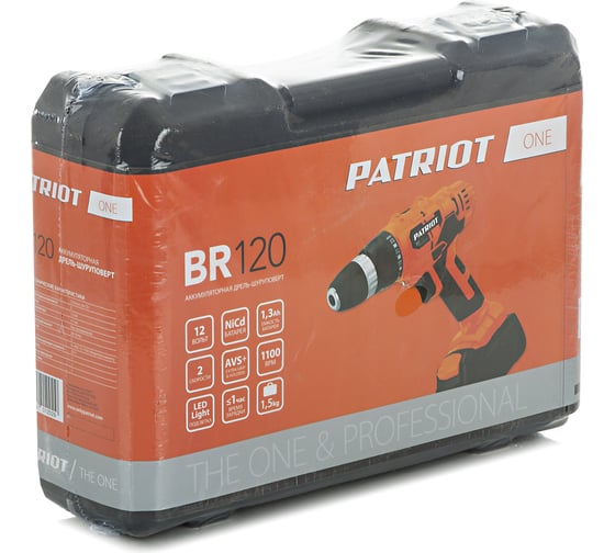 Аккумуляторная дрель-шуруповерт PATRIOT BR 120 180201400