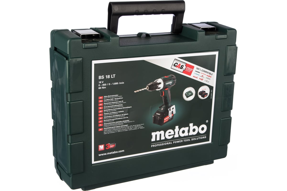 Аккумуляторный винтоверт Metabo BS 18 LT 602102650 - выгодная цена ...