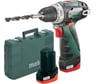 Аккумуляторная дрель-шуруповерт Metabo PowerMaxx BS 12 В, 2х2 Ач, Li-Ion, LC40, патрон, кейс 600080500