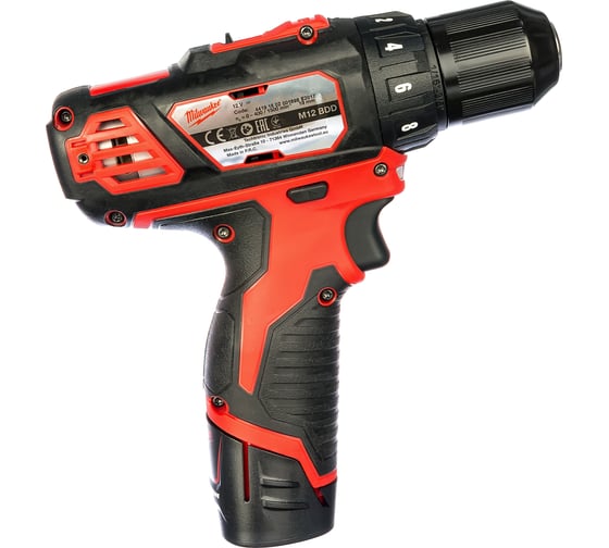 Аккумуляторная дрель-шуруповерт Milwaukee M12 BDD-202С 4933441915 в ...