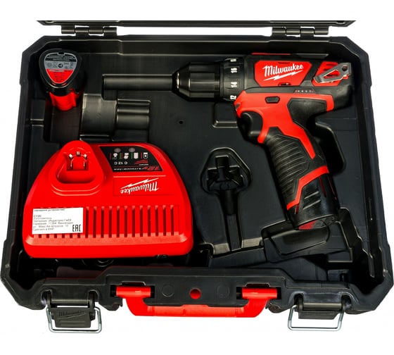 Аккумуляторная дрель-шуруповерт Milwaukee M12 BDD-202С 4933441915 ...