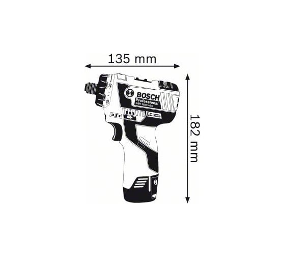Аккумуляторный шуруповерт Bosch GSR 12 V-EC HX 0.601.9D4.100